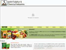Tablet Screenshot of jaishilsulphur.com